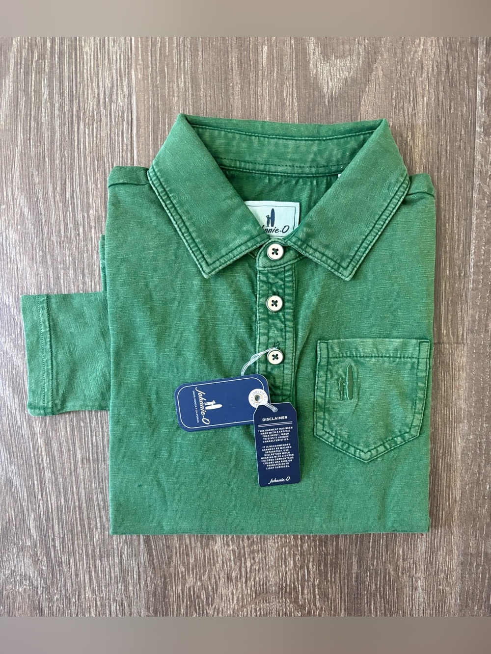 Johnnie-O Coastal Wash Long Sleeve Polo - Size 6 NEW!